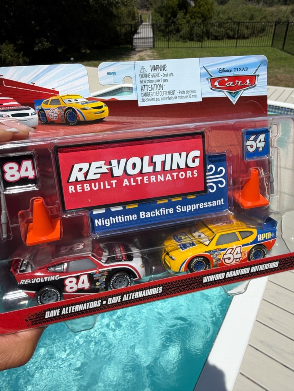 Disney Cars Re-Volting 2-Pack Toy Cars - Yellow & Red